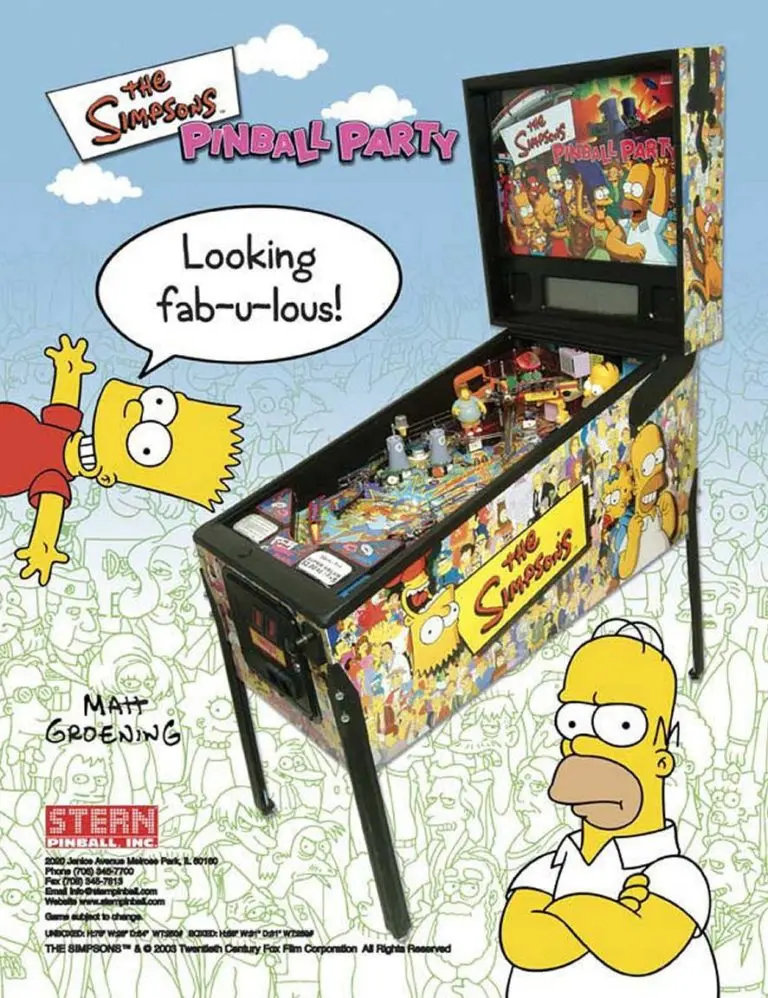 Simpsons Pinball Party Machine by Stern - Image 4